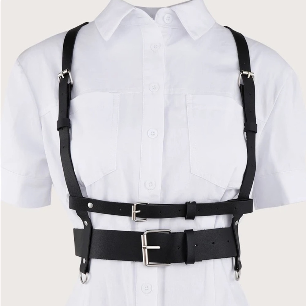 Harness Double Underbust Suspender Belt New